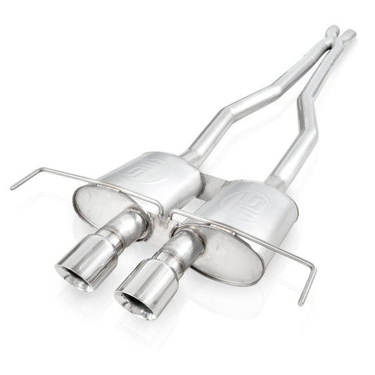 Stainless Works 3in Catback System X-Pipe Chambered Mufflers 4in Tips | Cadillac CTS-V Coupe (09-15) (CTSVCPCBHDR)