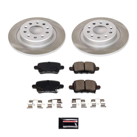 PowerStop 2021 GMC Terrain Rear Semi-Coated Rotor Kit (SC7721)