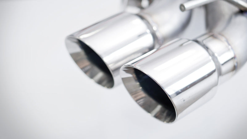 Stainless Works Axleback System Dual-Mode Turbo Mufflers 4in Tips | Cadillac CTS-V Sedan (16-18) (CTSV16MKS-FC)