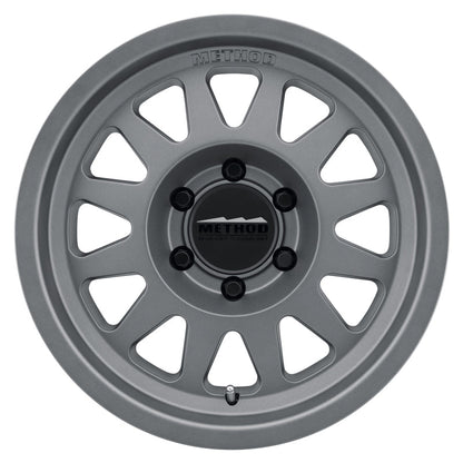 (set of 4) Method MR704 Titanium | 17x8.5" +0mm | 6x5.5in Wheel