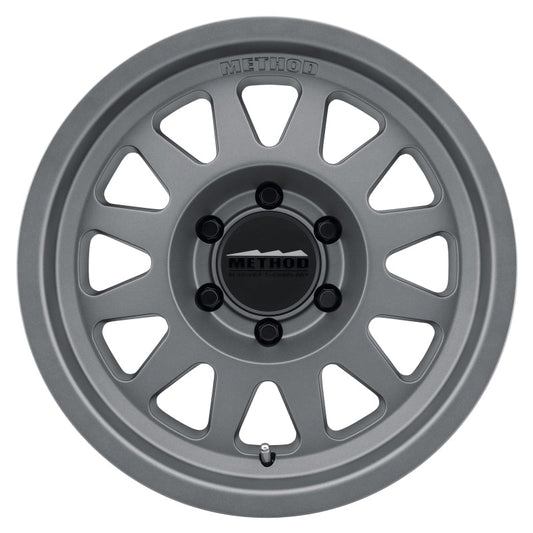 (set of 4) Method MR704 Titanium | 17x8.5" +0mm | 6x5.5in Wheel