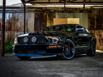 Raxiom 05-09 Ford Mustang GT V6 Axial CCFL Halo Projector Headlights Blk (49121)