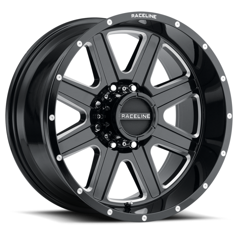 Raceline 940 Hostage Black & Milled | 20x9" +0mm | 6x139.7mm Wheel