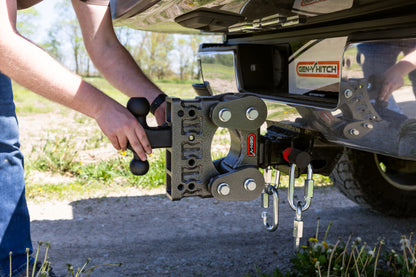 Gen-Y The Boss Torsion-Flex 2.5in Shank 5in Drop 16K Hitch w/GH-051 Dual-Ball/GH-032 Pintle Lock