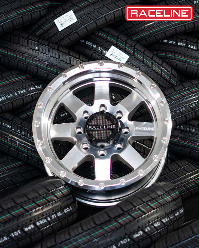 (set of 4) Raceline 935 Defender Machined | 17x9" -12mm | 6x139.7mm Wheel