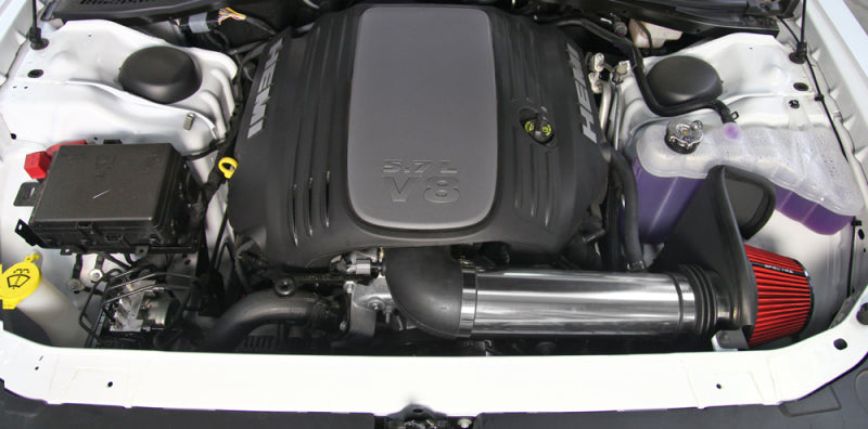 Spectre 11-17 Dodge Challenger/Charger 5.7L V8 Air Intake Kit - Polished w/Red Filter | Dodge Challenger/Charger (11-17) (9036)
