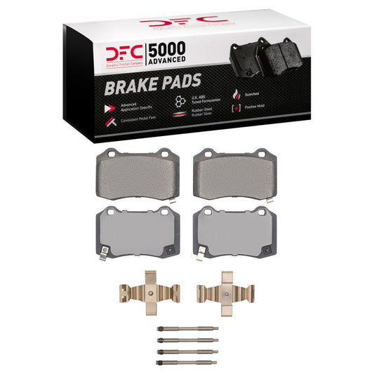 DFC Rear Brake Pads & Hardware Kit (REAR): Jeep Grand Cherokee (12-17)