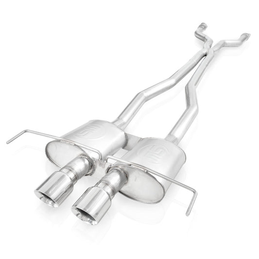 Stainless Works 3in Catback System X-Pipe S-Tube Mufflers 4in Tips | Cadillac CTS-V Coupe (09-15) (CTSVCPCB9)