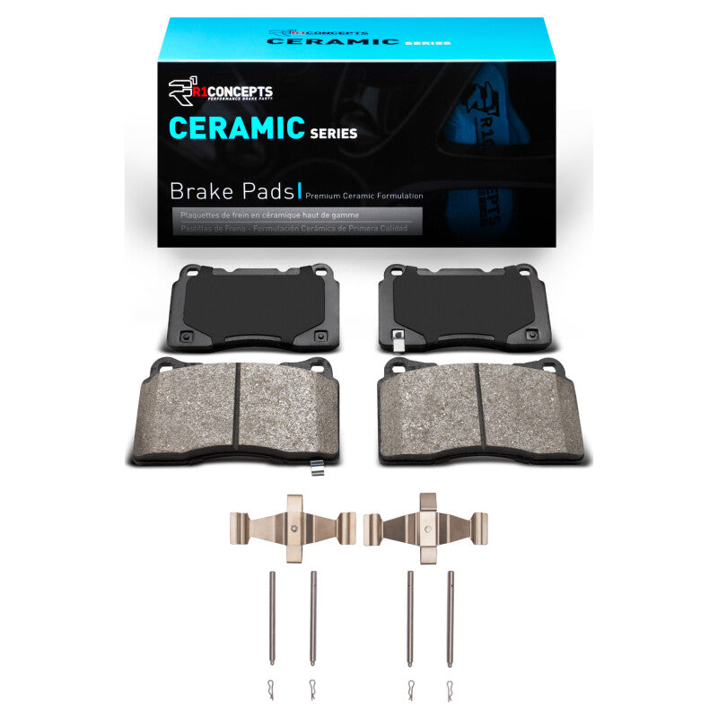 R1 Ceramic Front Brake Pads & Hardware Kit | Subaru WRX (03-20) (2310-1001-01)