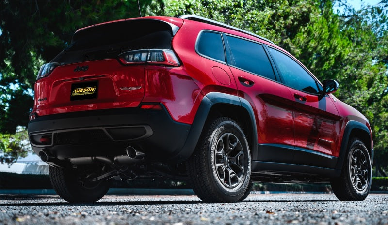 Gibson Stainless Cat-Back Dual Split Exhaust | Jeep Cherokee 3.2L (14-20) (617208)