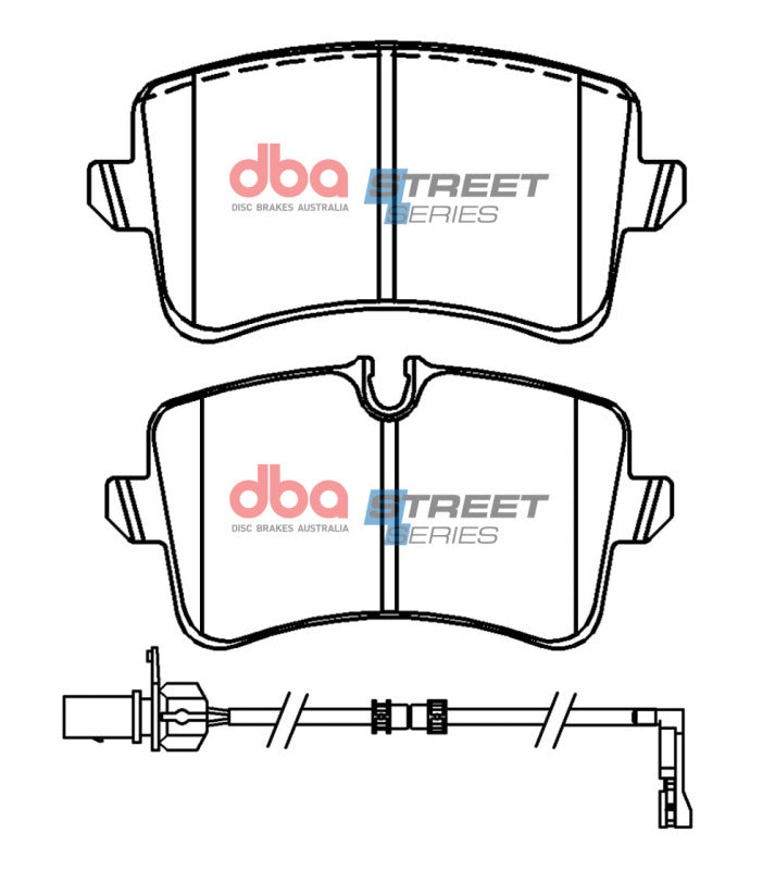 DBA Street Series Rear Brake Pads | Audi A8 (10-17) (DB15101SS)