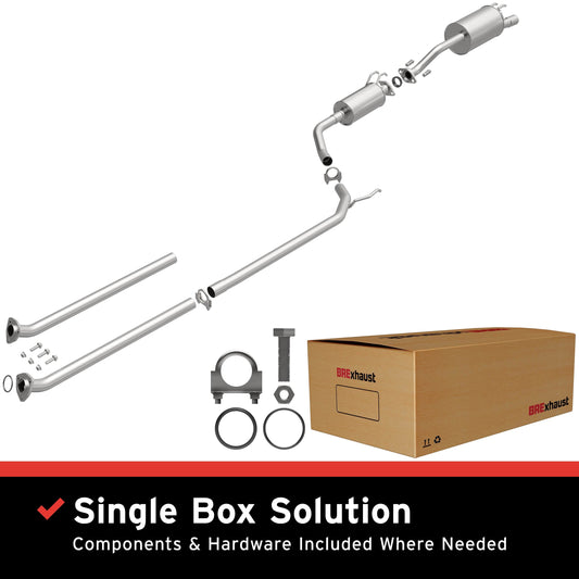 BRExhaust 2006-2011 Honda Civic 1.8L Direct-Fit Replacement Exhaust System