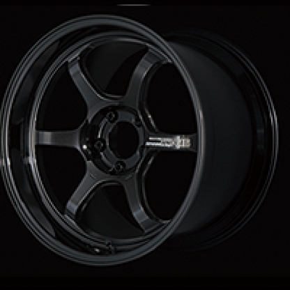 (set of 4) Advan R6 Racing Titanium Black | 18x9.5" +45mm | 5x100mm Wheels
