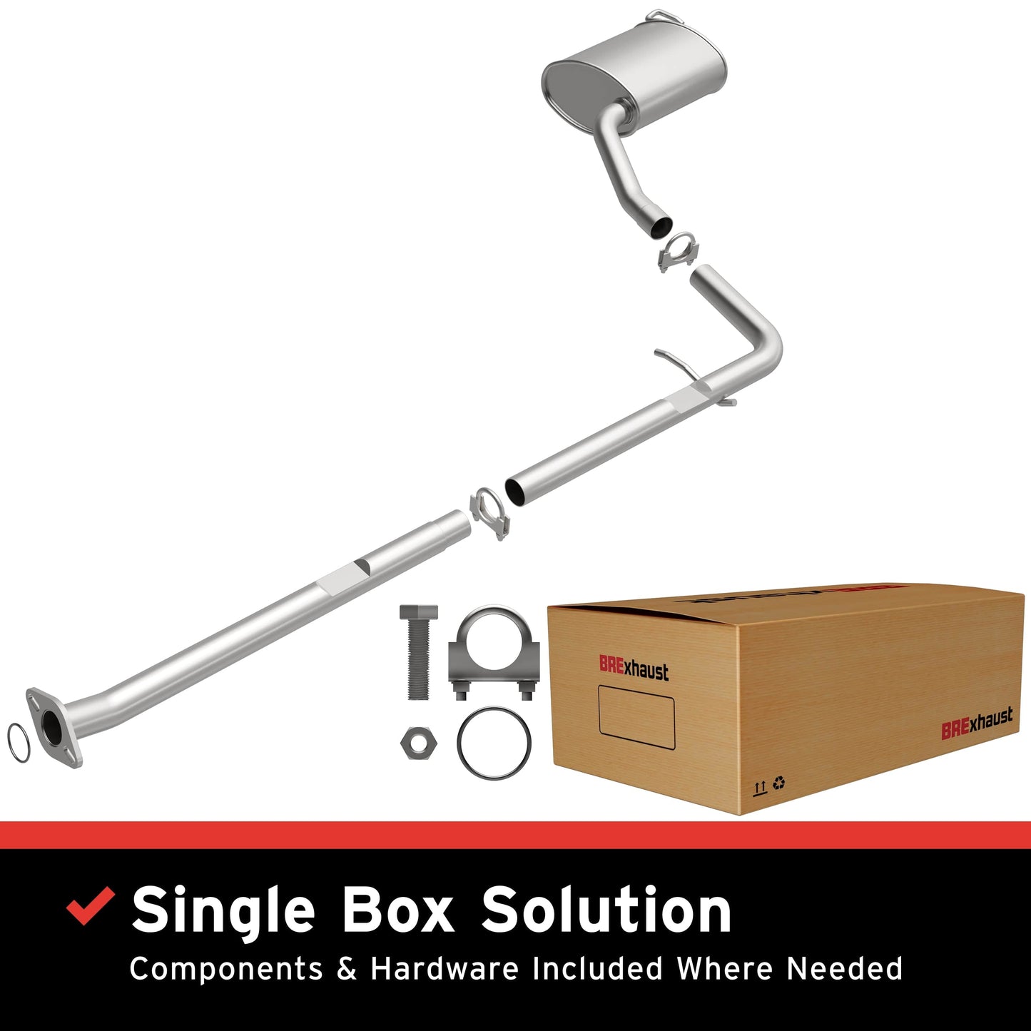 BRExhaust 2011-2014 Hyundai Sonata Direct-Fit Replacement Exhaust System