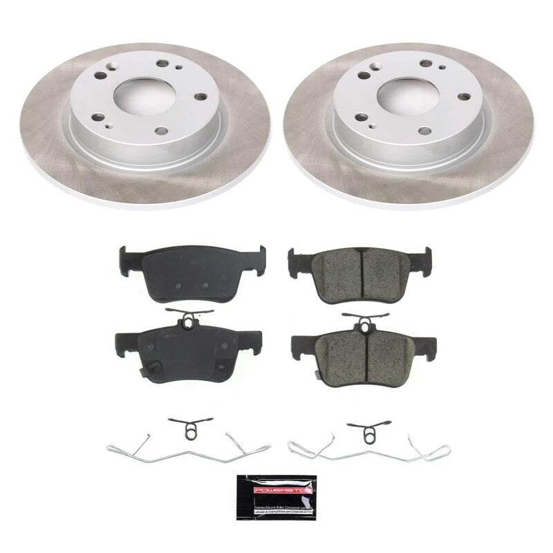 PowerStop 19-22 Honda Insight Rear Semi-Coated Rotor Kit (SC8330)