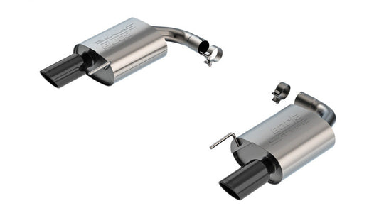 Borla S-Type Axle-Back Exhaust | Ford Mustang EcoBoost (24-25) w/ Black Chrome Tips (11986BC)