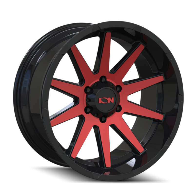 ION Wheels Type 143 Gloss Black/Red Machined | 20x9" +18mm | 8x170mm Wheel