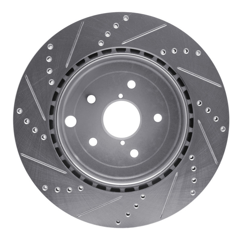 R1 14-21 Subaru WRX STI Rear Drilled & Slotted Rotor (631-13042R)
