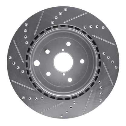 R1 14-21 Subaru WRX STI Rear Drilled & Slotted Rotor (631-13042R)