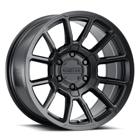 Raceline 950 Gauge Satin Black | 16x8" +0mm | 5x127mm Wheel