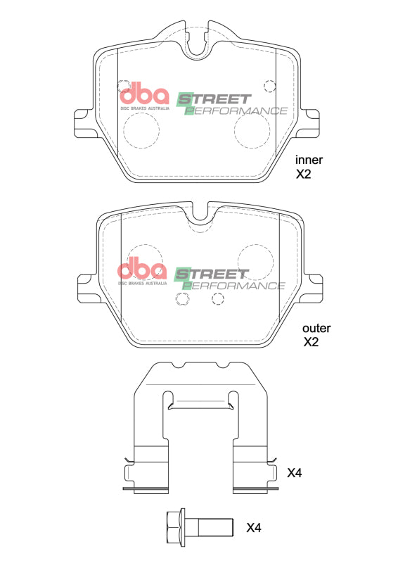 DBA SP Performance Rear Brake Pads 345mm | Toyota Supra (20-23) (DB15189SP)