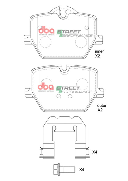 DBA SP Performance Rear Brake Pads 345mm | Toyota Supra (20-23) (DB15189SP)
