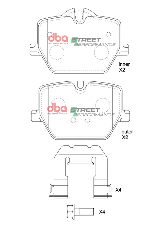 DBA SP Performance Rear Brake Pads 345mm | Toyota Supra (20-23) (DB15189SP)