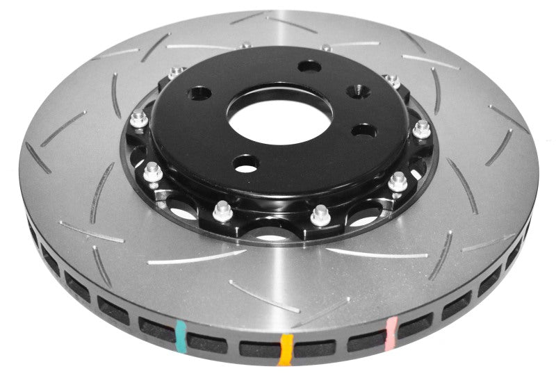 DBA 5000 Series 2 Piece Front Slotted Rotor w/ Black Hat | Lotus Exige (12) (DBA52358BLKS)