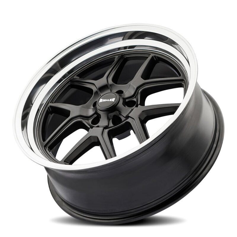 (set of 4) Ridler Wheels 610 Matte Black Polished | 17x7" +0mm | 5x120.65mm Wheels