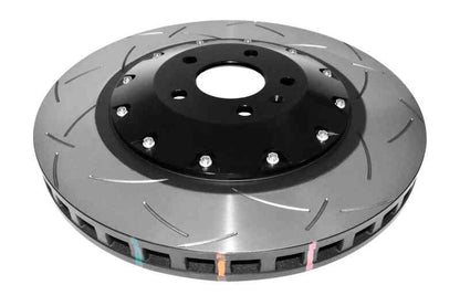 DBA 5000 Series T3 Slotted Front Rotor w/ Black Hat | Audi S6 (07-11) (DBA52778BLKS)