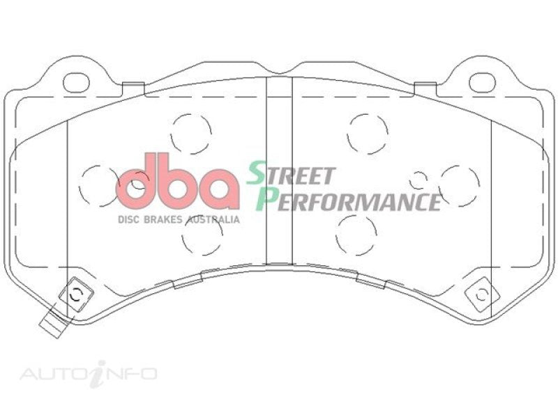 DBA Front Street Performance Brake Pad Kit | Nissan GT-R R35 (07-22) (DB2375SP)