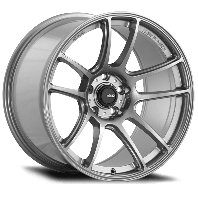 (set of 4) Konig Heliogram Titanium Metallic | 19x10.5" +25mm | 5x114.3mm Wheel
