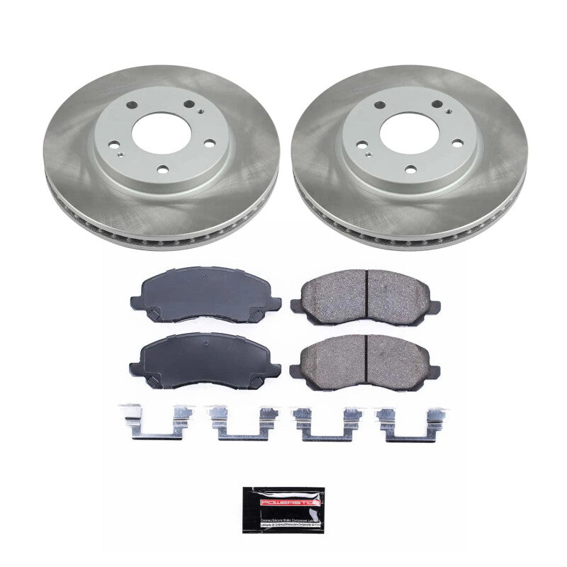 PowerStop 03-04 Mitsubishi Outlander Front Semi-Coated Rotor Kit (SC1678)