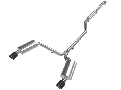aFe 2-1/4in to 2-1/2in Cat-Back Exhaust System | Acura TSX (09-14) w/ Carbon Fiber Tips (49-36629-C)