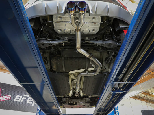 aFe Takeda 3in-2.5in 304 SS Axle-Back Exhaust w/Polished Tip 19-20 Hyundai Veloster I4-1.6L(t)