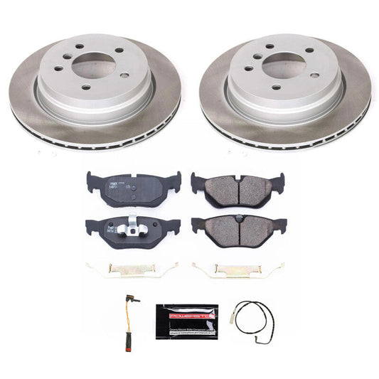 PowerStop 2006 BMW 325xi Rear Semi-Coated Rotor Kit (SC3001)