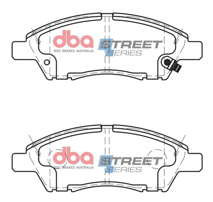 DBA Street Series Front Brake Pads | Nissan Versa (12-19) (DB1830SS)