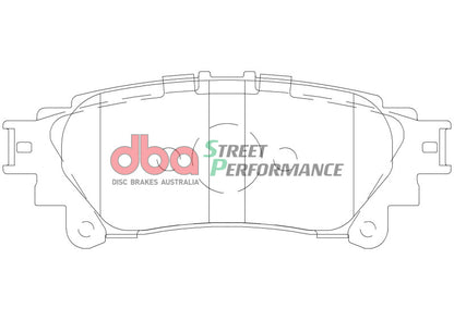 DBA Rear Street Performance Brake Pads | Lexus GS200t (16-18) (DB2245SP)