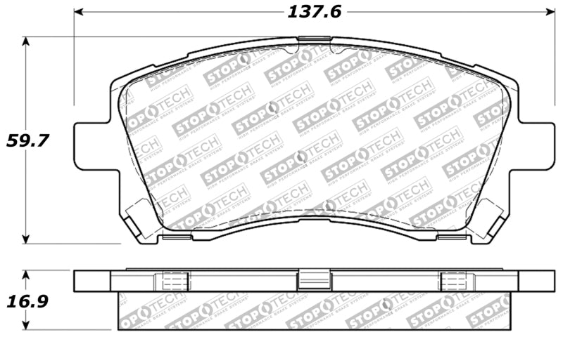 StopTech Front Brake Pads | Subaru WRX (02-03) (ST309.07210)