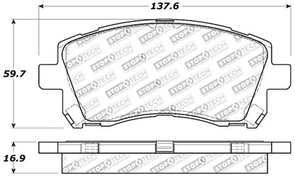 StopTech Front Brake Pads | Subaru WRX (02-03) (ST309.07210)