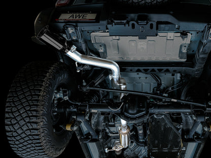 AWE Tuning AWE 0FG Catback Exhaust for Ford Bronco with BashGuardâ„¢ - Single 5" Tip - 3015-23789