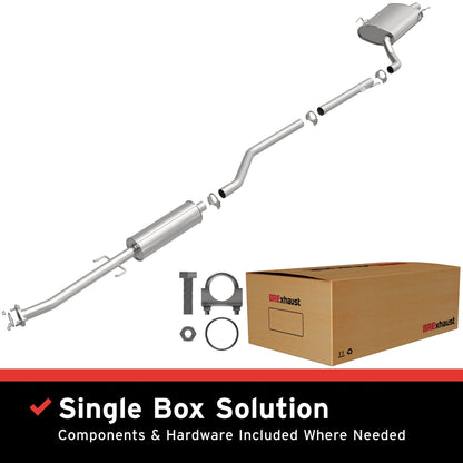 BRExhaust 2008-2012 Honda Accord 2.4L Direct-Fit Replacement Exhaust System