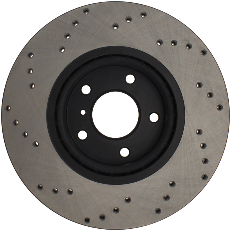 Stoptech 128.42080R Sport Cross-Drilled Disc Brake Rotors For Nissan Altima