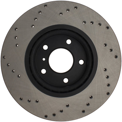 Stoptech 128.42080R Sport Cross-Drilled Disc Brake Rotors For Nissan Altima