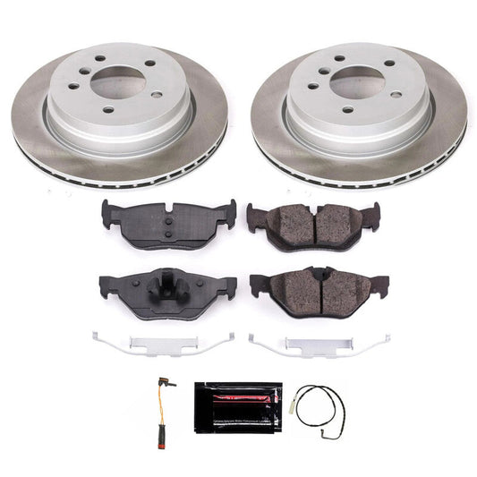 PowerStop 07-08 BMW 328xi Rear Semi-Coated Rotor Kit (SC3002)