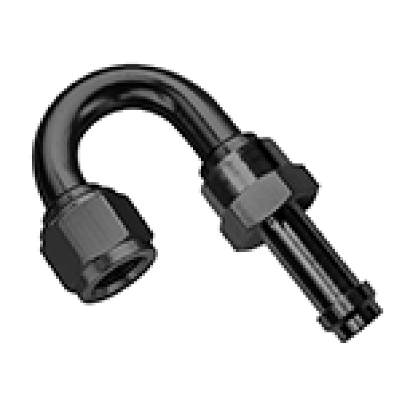 Fragola Black Straight EZ Street Hose End (750106-BL)