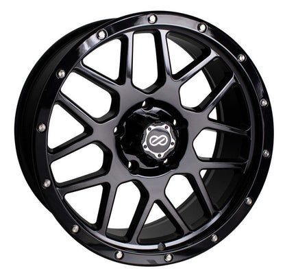(set of 4) Enkei Matrix Gloss Black | 20x9" +15mm | 6x139.7mm Wheels