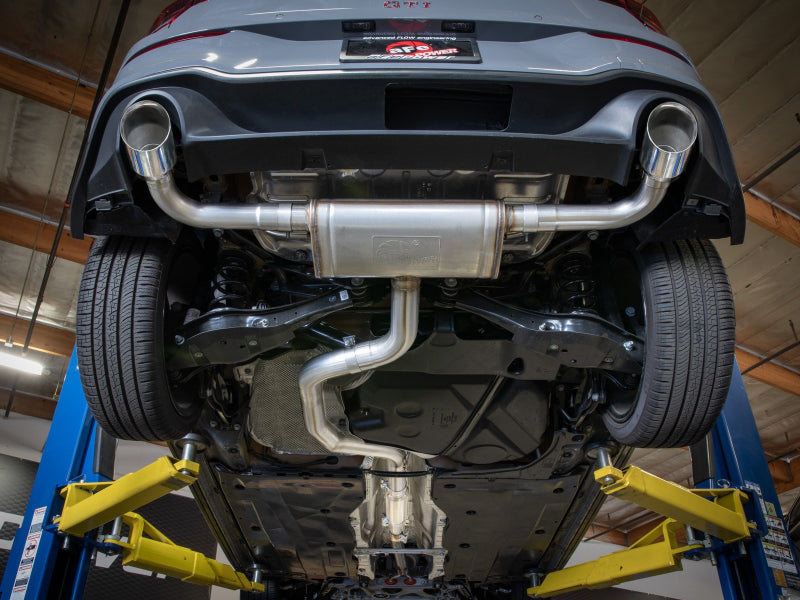 aFe 3 to 2-1/2 IN Stainless Steel Cat-Back Exhaust w/Polished Tip | Volkswagen GTI (22-24) (49-36454-P)
