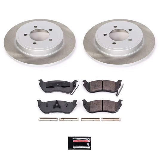 PowerStop 07-10 Mercury Mountaineer Rear Semi-Coated Rotor Kit (SC1929)