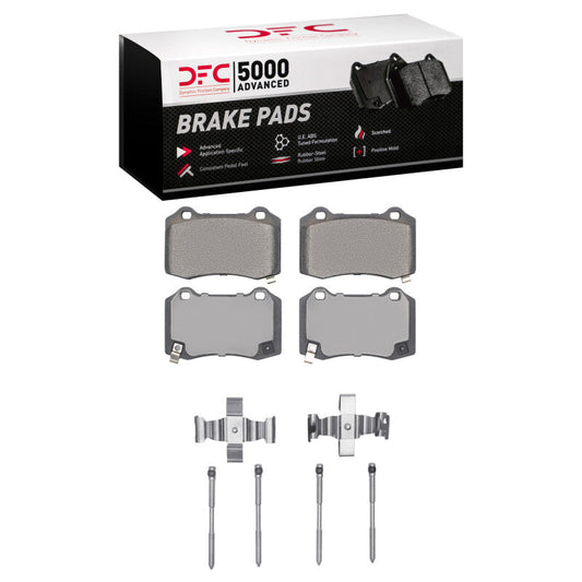 DFC Rear Brake Pads and Hardware Kit (REAR): Dodge Durango (18-25) Low Metallic